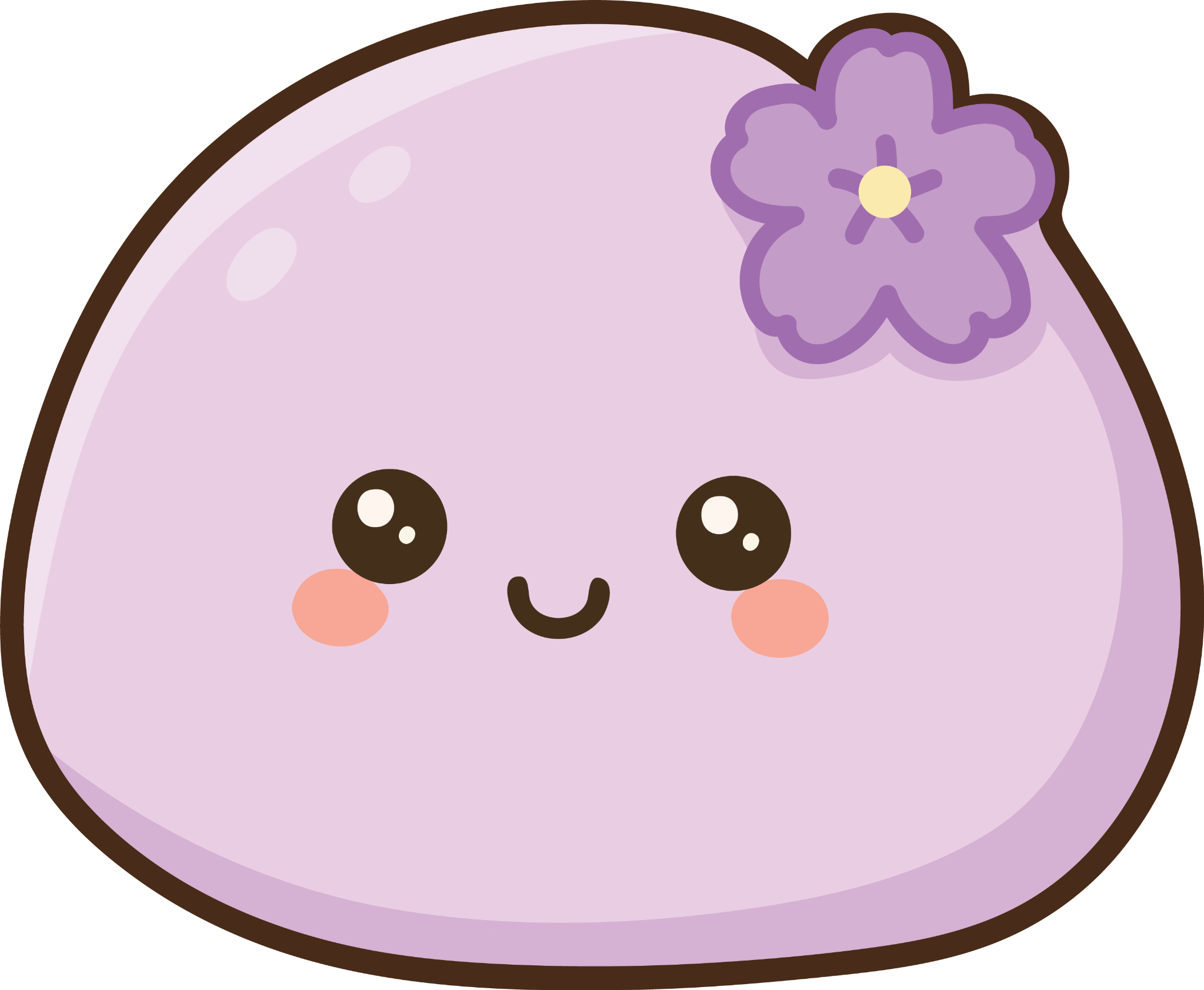 Momo the mochi character